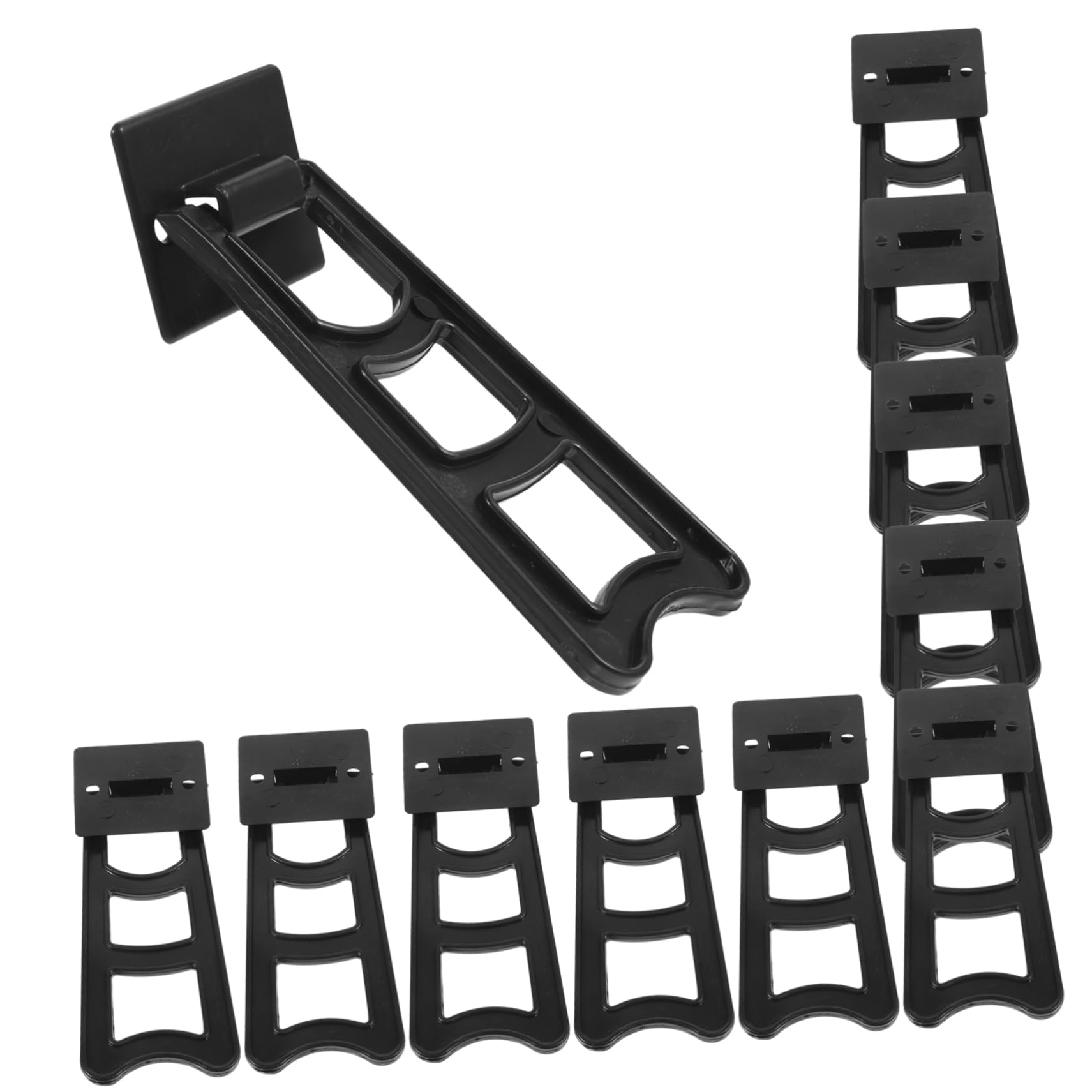 KONTONTY 20pcs Picture Frame Brackets Plastic Easel Backs DIY Replacement Back Support Stands for Display Home Office Photo Frames