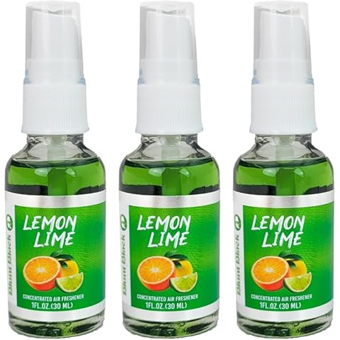 Blunt Black Concentrated Air Freshener Spray 1 oz. Glass Bottle - Lemon Lime Scent 3-Pack Cover
