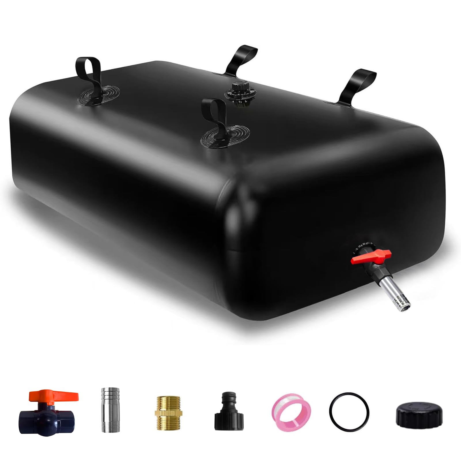 400 L/100 gal Water Bladder Storage Containers, Foldable Portable Water Tank Large Capacity Soft Water Bag, Drought Resistance, Fire Prevention,