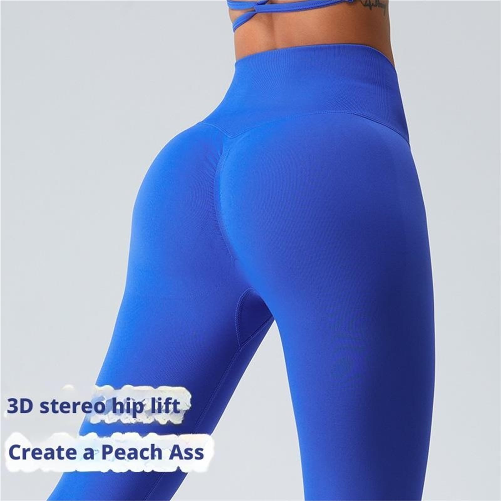Damskie legginsy sportowe o wyrzeźbionym, krągłym wyglądzie