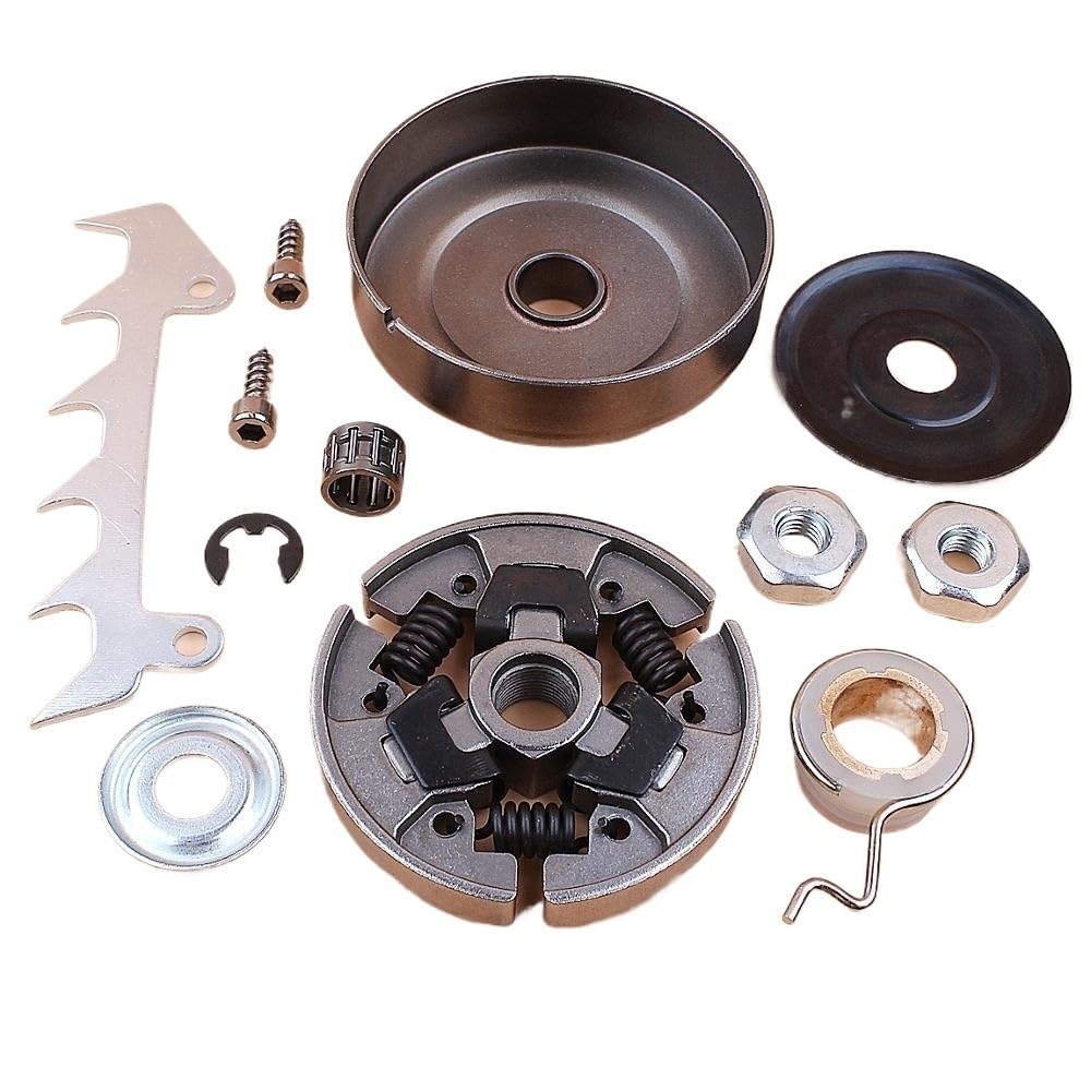 Compatible con motosierra, tambor de embrague, parachoques, tornillo de punta, engranaje de tornillo sin fin, Kit de rodamiento para arandela para MS210 MS230 MS250 025 023 021, herramientas de jardín