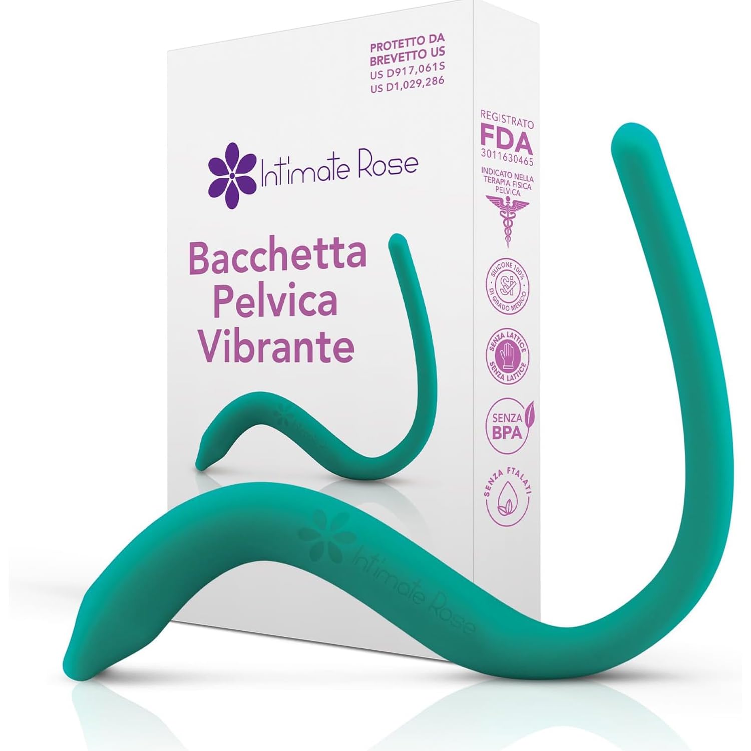 Intimate Rose - Bacchetta pelvica Cono per la ginnastica pelvica con vibrazione per alleviare i dolori muscolari pelvici per trigger point e punti tendenti per muscoli del pavimento pelvico