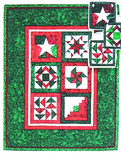 Foundation Paper Piecing Holiday Mini-Quilt and Ornaments Pattern - 24 3" Blocks - 4 Each of 6 Designs