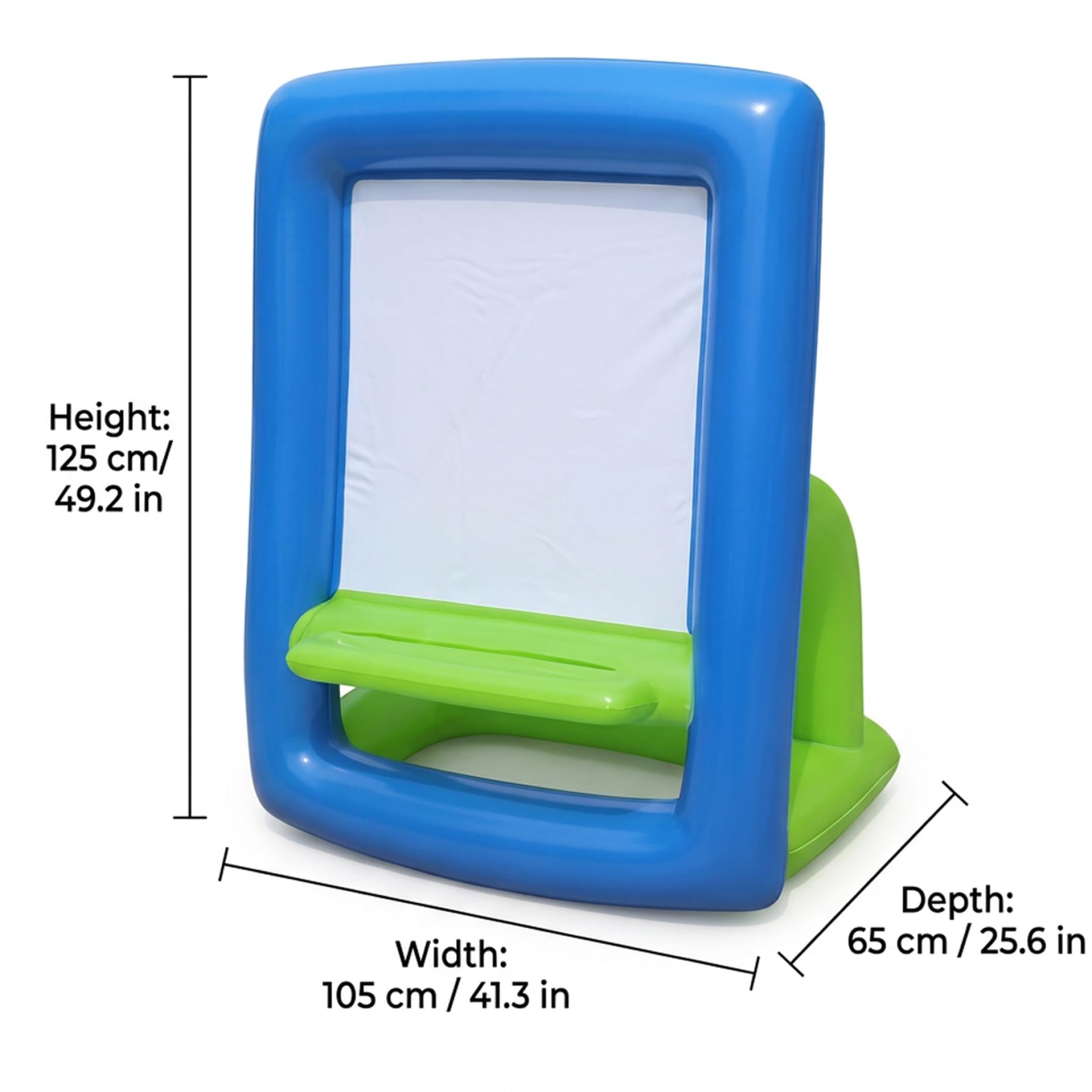 Cavalletto per Bambini - Cavalletto Artistico Gonfiabile e Lavabile in PVC per Bambini Piccoli Lavagna per dipingere e disegnare su Entrambi i Lati per Uso Interno ed Esterno