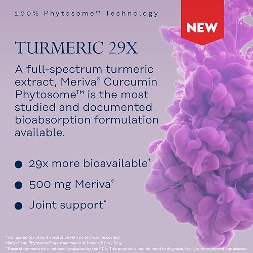 Miniatura 3 de SOLARAY ProSorb Suplemento de cúrcuma Phytosome 500 mg – Suplemento de curcumina de cúrcuma de alta absorción 29X para apoyo a la salud de las