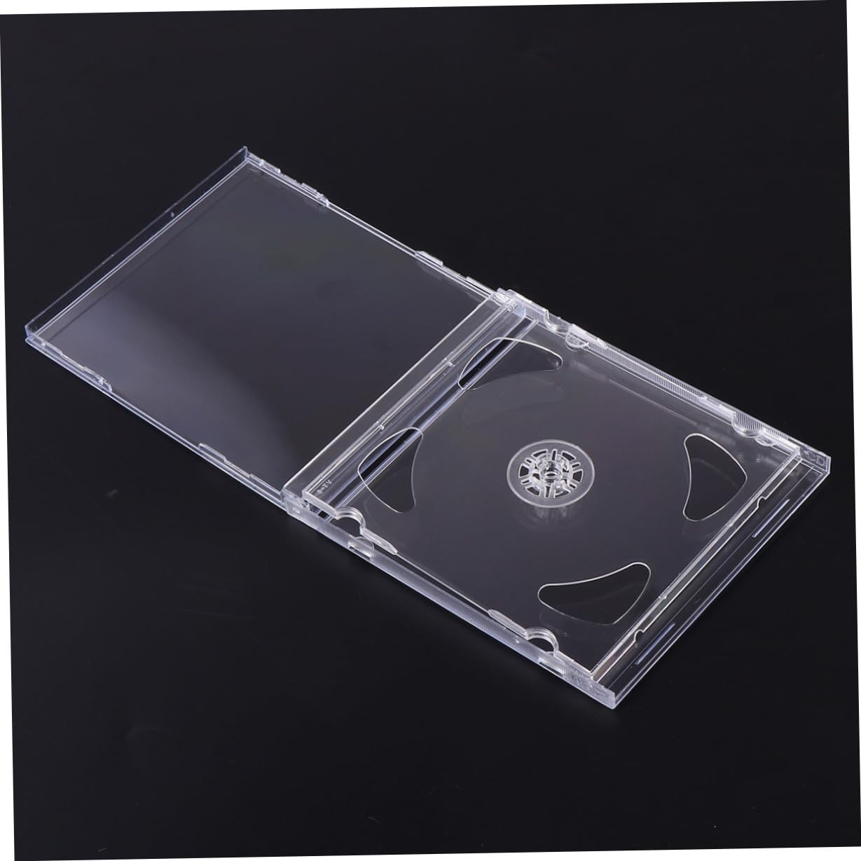 10 pezzi Custodia CD Trasparente Doppio Slot Porta Dvd Rigido per Dischi Scatole per Archiviazione Media per Video Matrimonio e Diario