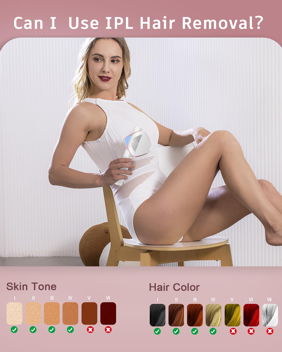 19.8J Epilatore Luce Pulsata con 0,8s Ultra-Flash IGBT, Flash Infinito, 600NM Depilazione Laser per Donne, Viso, Corpo, Bikini
