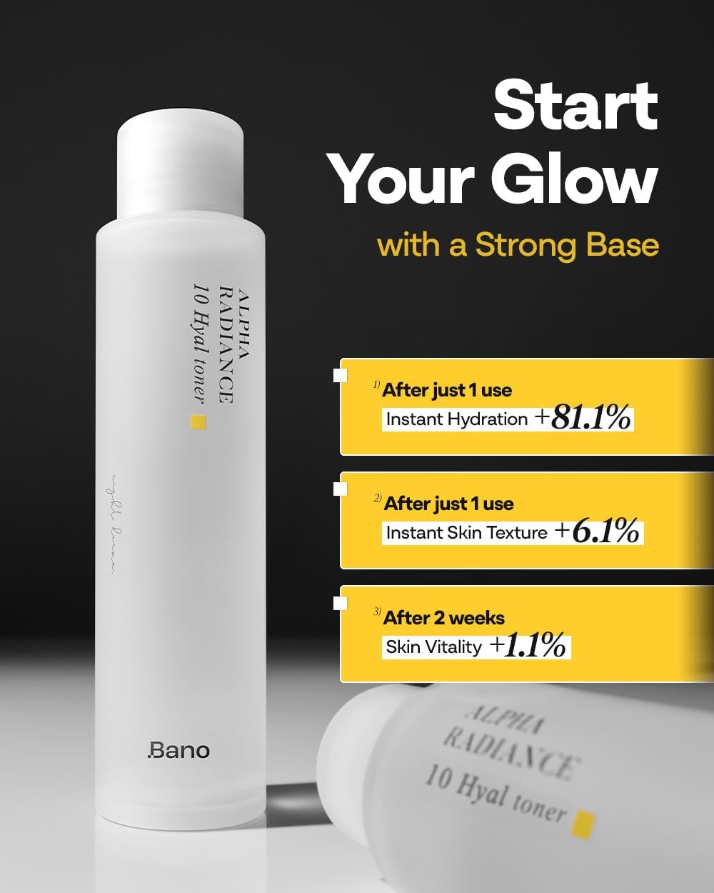 Alpha Arbutin Toner – Hydrating Exfoliating Toner with Niacinamide, Hyaluronic Acid, PHA & Salicylic Acid | Glow & Uneven Tone | Korean Skincare for Sensitive Skin | Fragrance-Free | 4.05 fl oz - Image 3