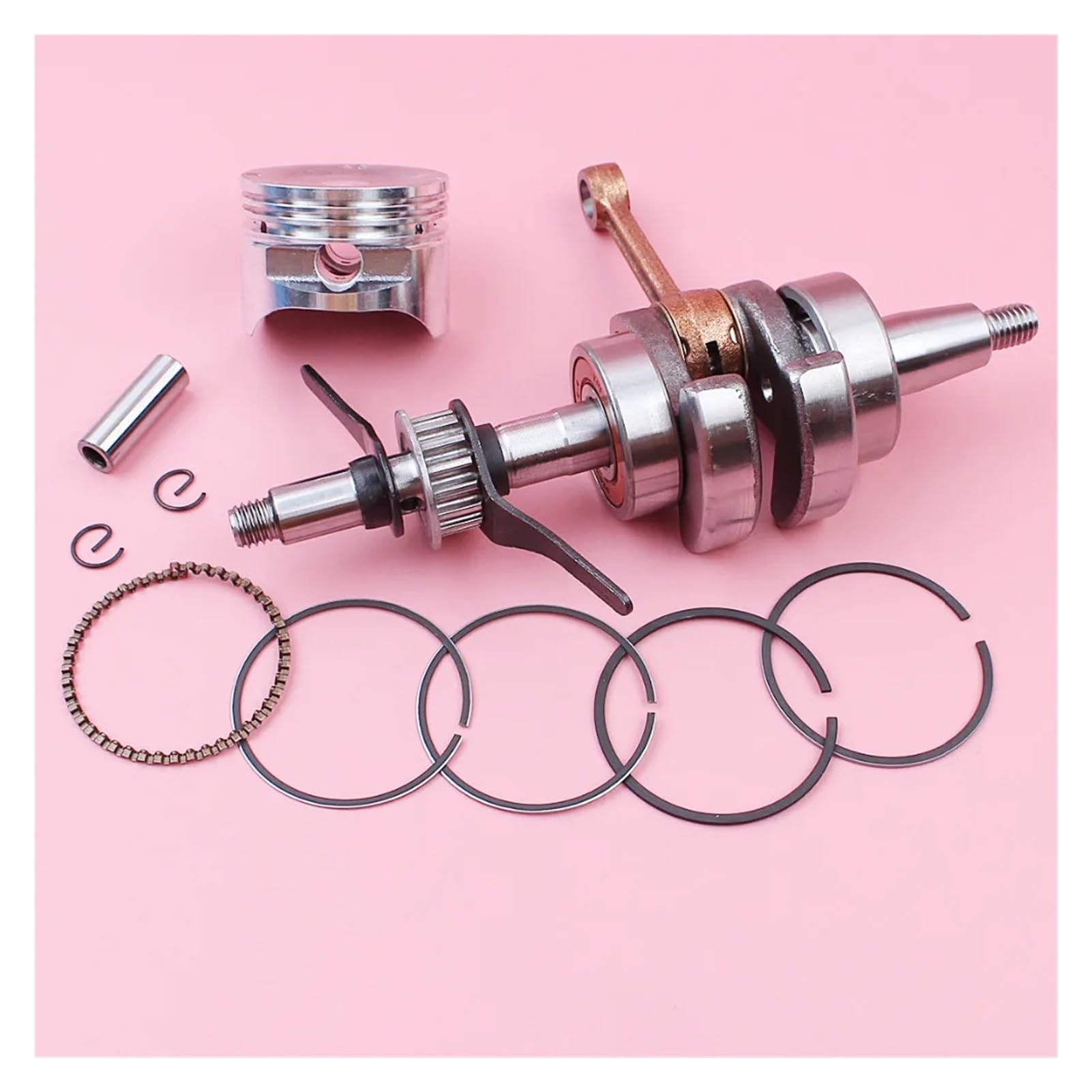 Kit de Anillo de retención de Pasador de pistón de cigüeñal de 39 mm for cortacésped GX35 GX 35 de 4 Tiempos, Motor de Gasolina pequeño.