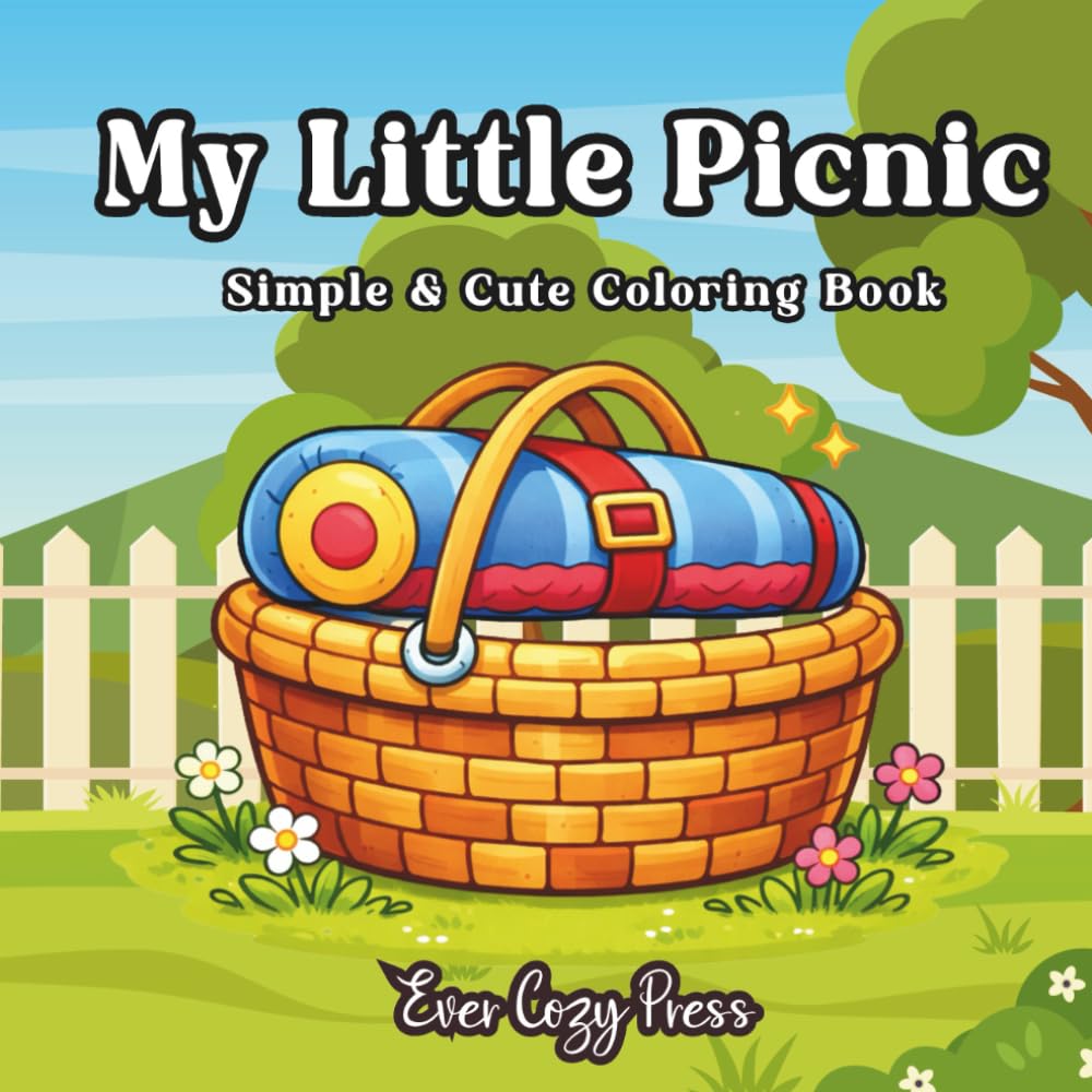 My Little Picnic: Simple & Cute Coloring Book (My Little Coloring Books)