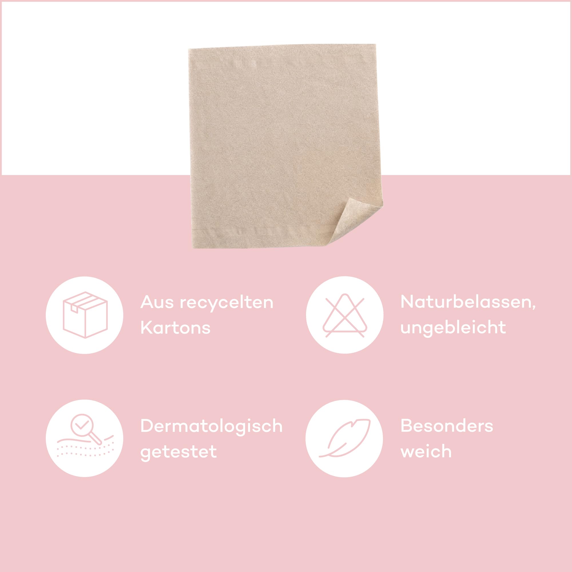 machm!t Kosmetiktücher 2-lagig - 4.800 Stk. - 24 Boxen mit 200 Tücher – ungebleicht - aus recyceltem Karton - weich & nachhaltig – Made in Germany – 100% recycelbar - Großpackung mit 24 Packungen