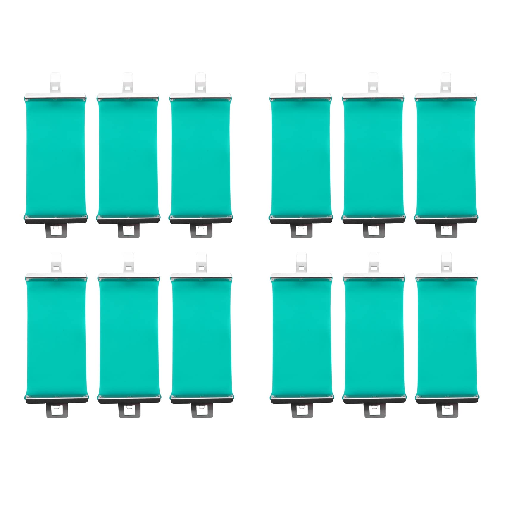 Jnchdghwa Green & Silver 12Pcs 3D Sublimation Printer Silicon Mug Wraps Clamps 11Oz Mug Silicone Mould Fixture Mug