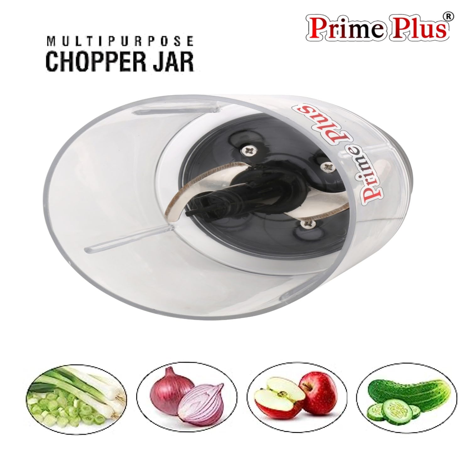 Prime Plus Chopper Jar Attachment for Existing Mixer Grinder | Multipurpose Food Chopper Jar | Easy Chopping for Vegetables & Nuts — Amazon image 2