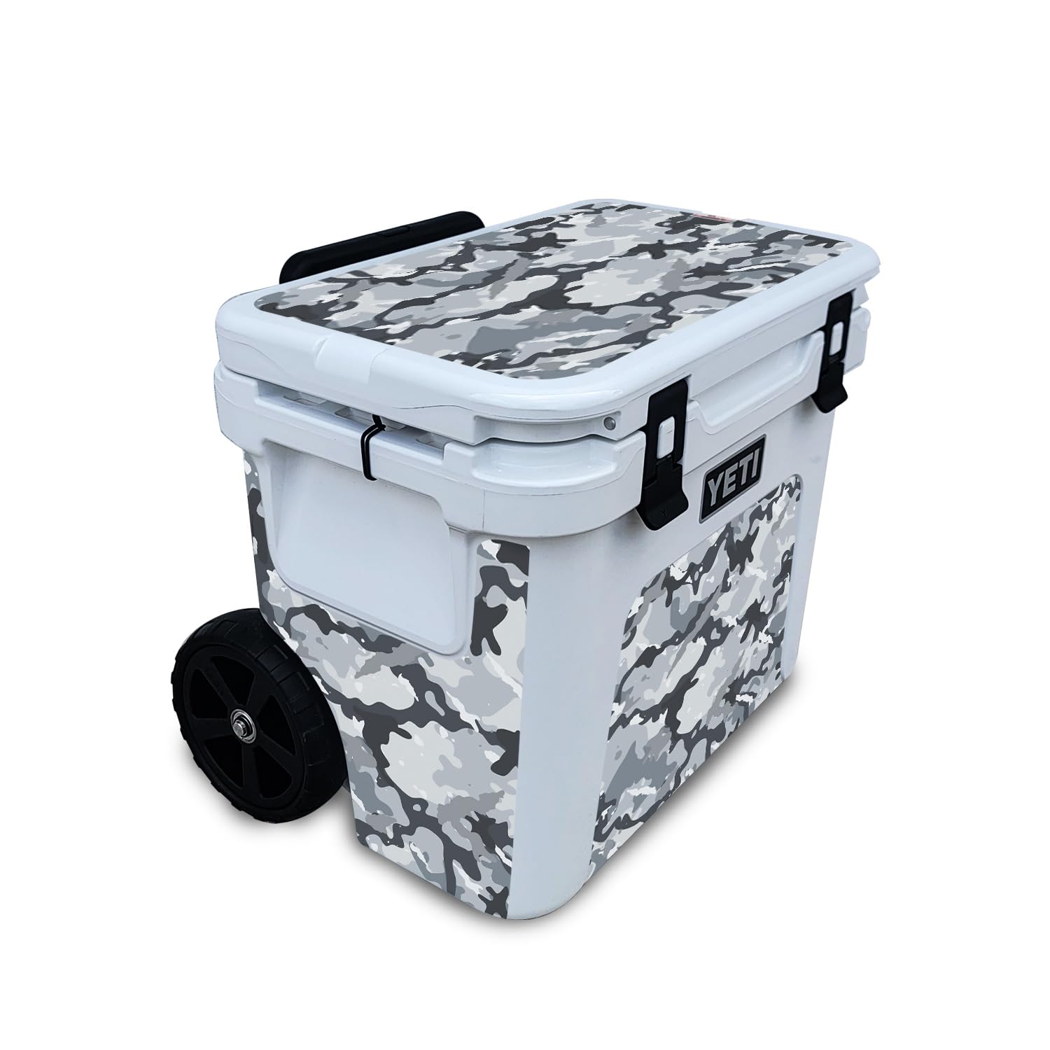 Skin Compatible with Yeti Roadie 32 Wheeled Cooler - Gray Camouflage - Premium 3M Vinyl Protective Wrap Decal Cover - Easy to Apply | Crafted in The USA by MightySkins