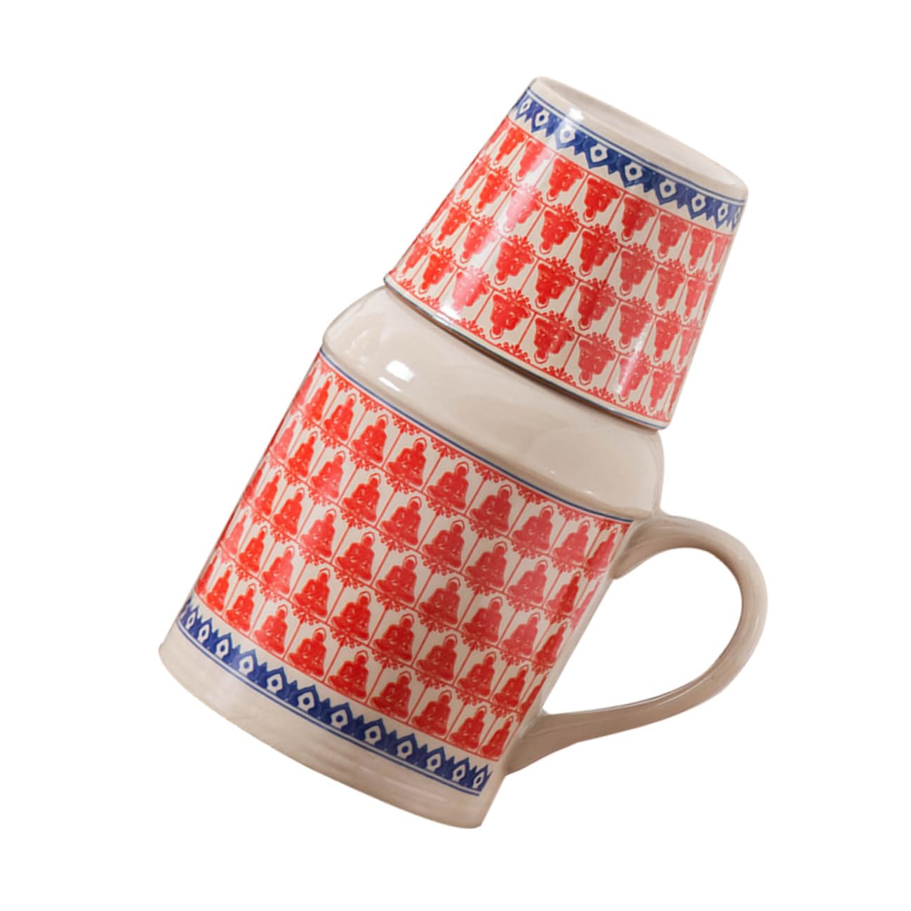 Bouilloire et tasse en céramique 800 Ml MAGICLULU avec bouchon liège