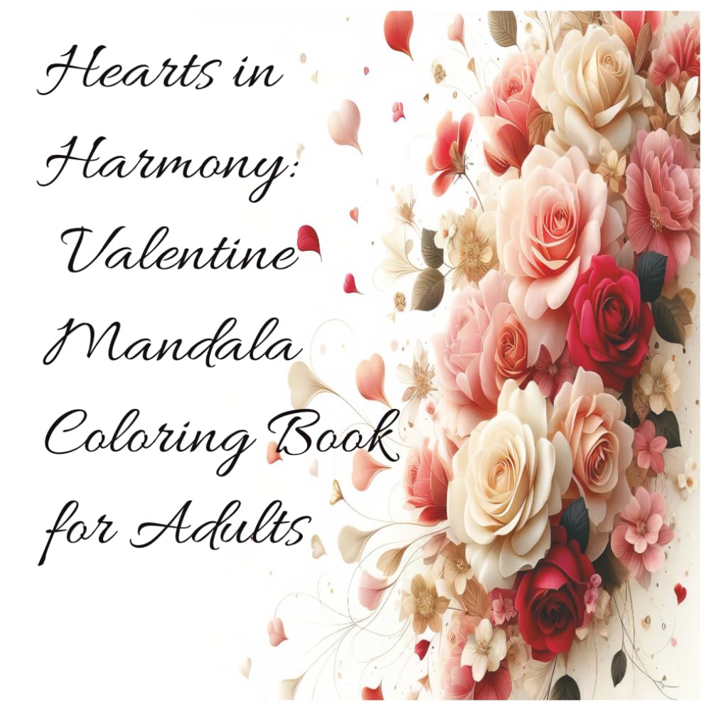 Hearts in Harmony: Valentine Mandala Coloring Book for Adults