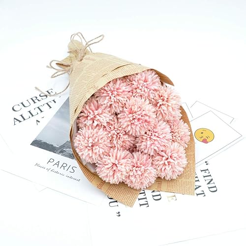 Miniatura 6 de Flores artificiales, ramo de flores de crisantemo, 10 unidades, regalo para personas importantes, gloriosa moral, para la oficina en casa,
