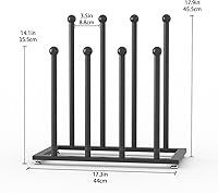 SINKHANUN Stainless Steel Boot Rack - Tall Rain Boot Holder & Shoe Organizer for Entryway Closet Floor Storage