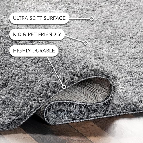 nuLOOM Tapete Contemporáneo Shag 4x4 Pies Gris miniatura 4