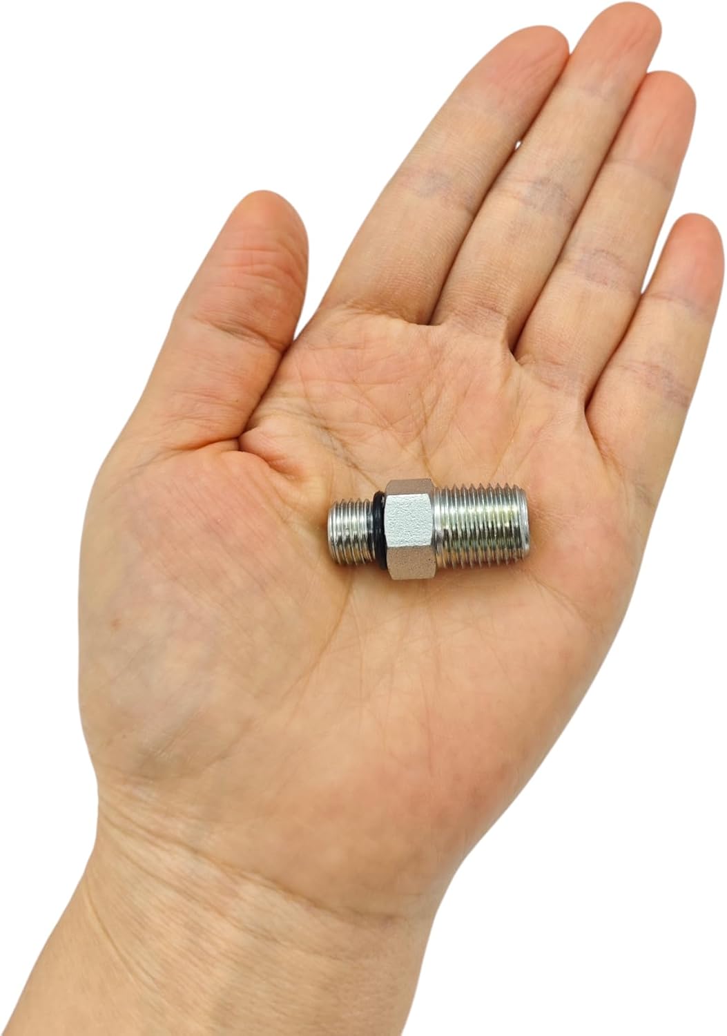 6401-04-04 SAE-4 ORB to 1/4" NPTF Male Adapter, Steel, 4 Pack