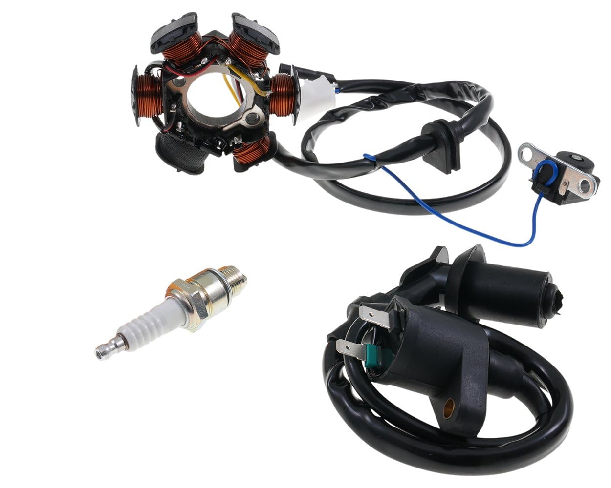 Lichtmaschine/Zündspule/Zündkerze kompatibel mit Peugeot Speedfight 1 2