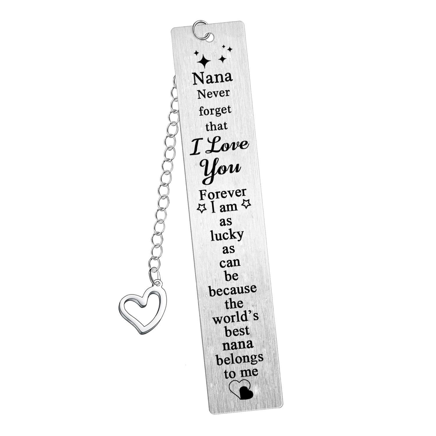 Nana Bookmark Gift Nana Bookmark Christmas Birthday Gift for Nana from Grandson Granddaughter Bookmark Gift for Nana I Love You Nana Gift