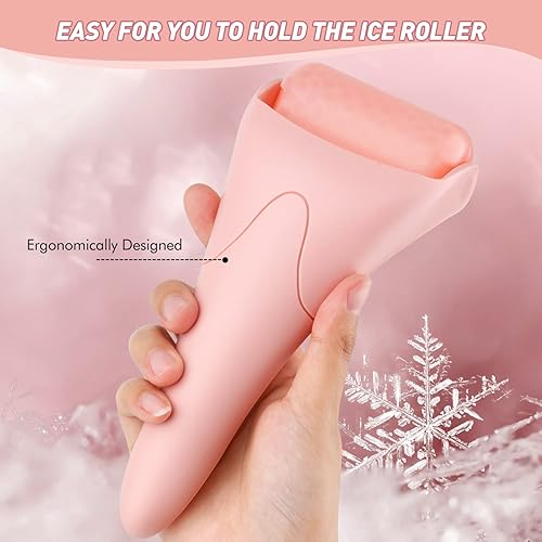 Miniatura 21 de Rodillo de hielo para cara, ojos, idea de regalo para mujeres, enfriamiento terapéutico para tensar, iluminar la tez y reducir las arrugas, Blanco