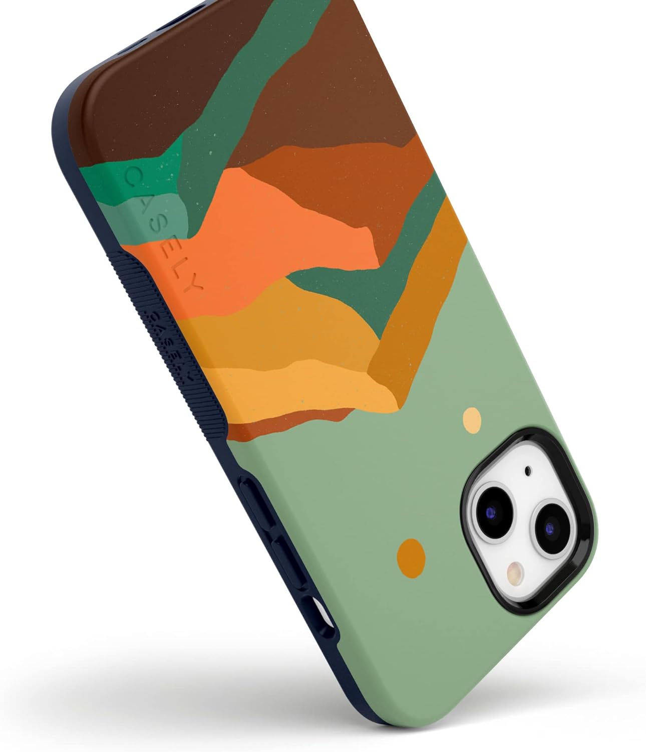 Casely iPhone 14 Case | Endless Peaks | Colorblock Mountain | Bold Protective Design | Compatible with MagSafe