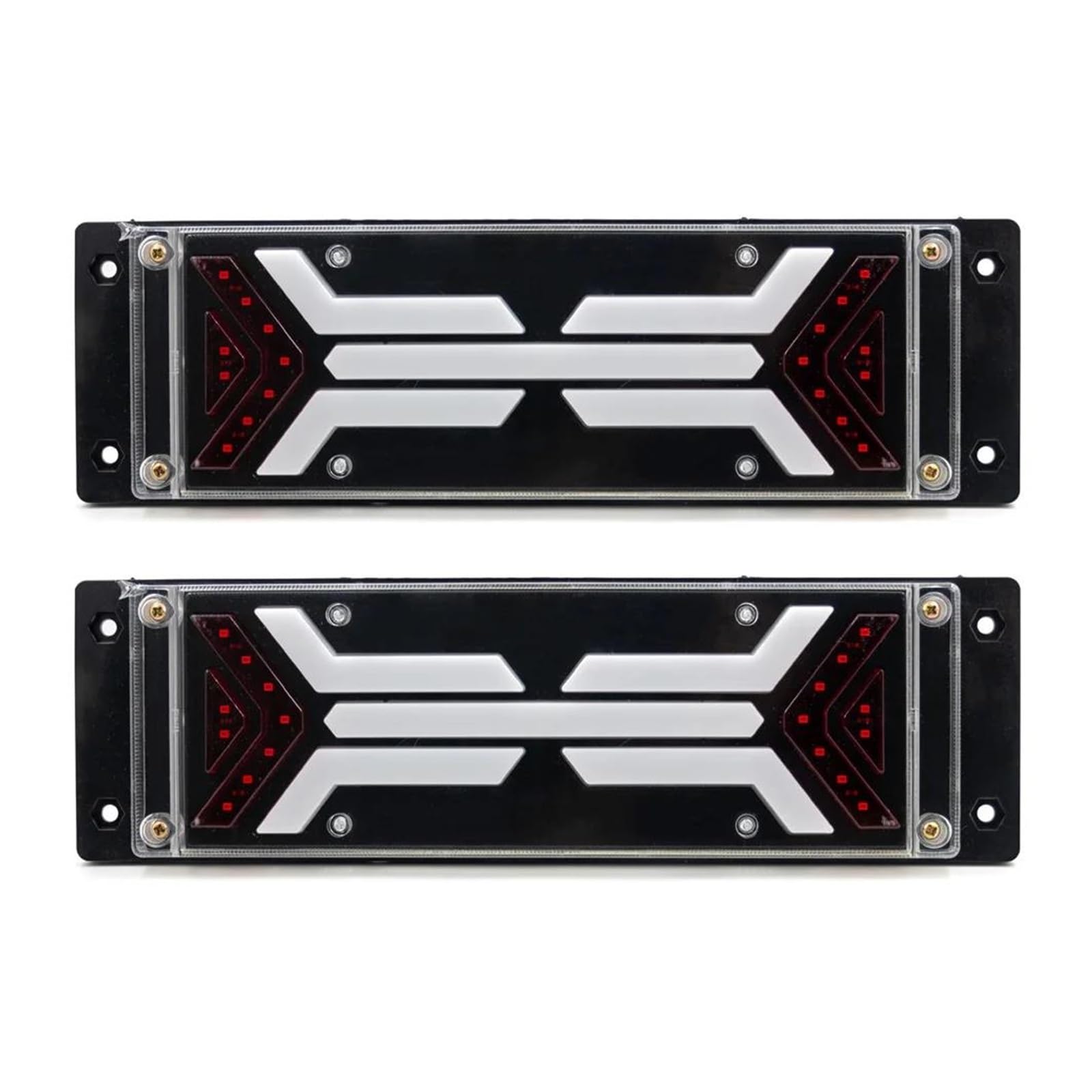 Genérico Luces Traseras Luz trasera LED 12V, lámpara freno luces señal giro marcha atrás seguridad, para remolque, camión, Tractor y Camper, 2 uds Luz Trasera