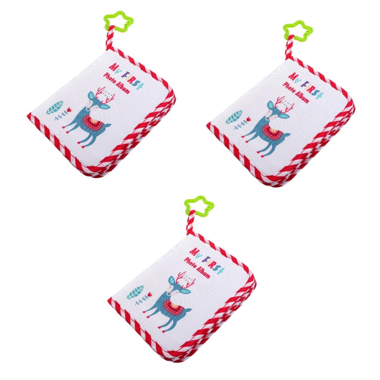 VICASKY 3stücke Fotoalbum Für Mädchen Und Jungen Junge Mädchen Erinnerungsalbum Mit Diy-design Erinnerungen Süßes Cartoon-design Zur Geburt Ersten Geburtstag