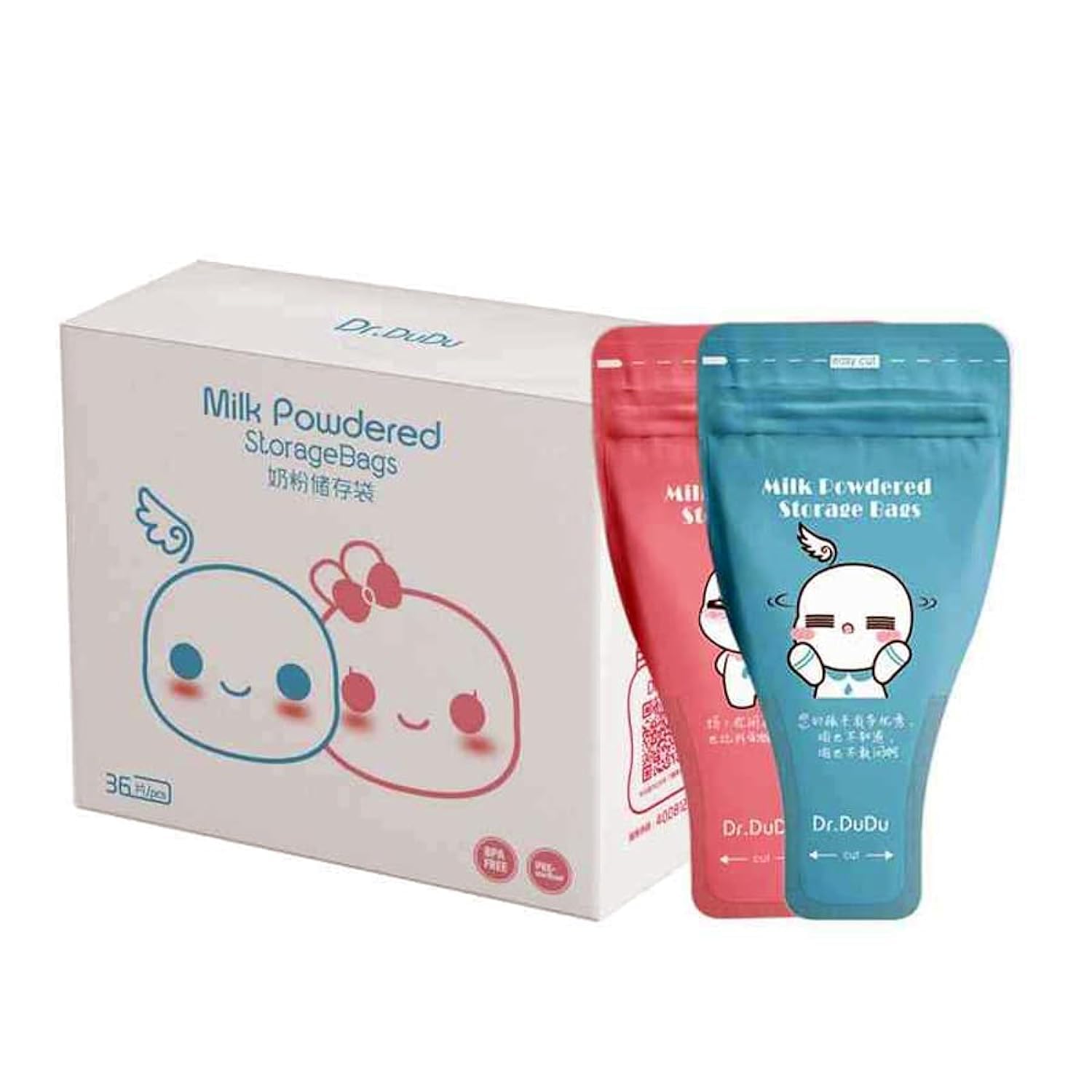 ARSH Milk Powder Storage Bags (36 bags - 50 gms) with Zipper, Disposable Lightweight Portable Feeding Dried Milk Food Pouches