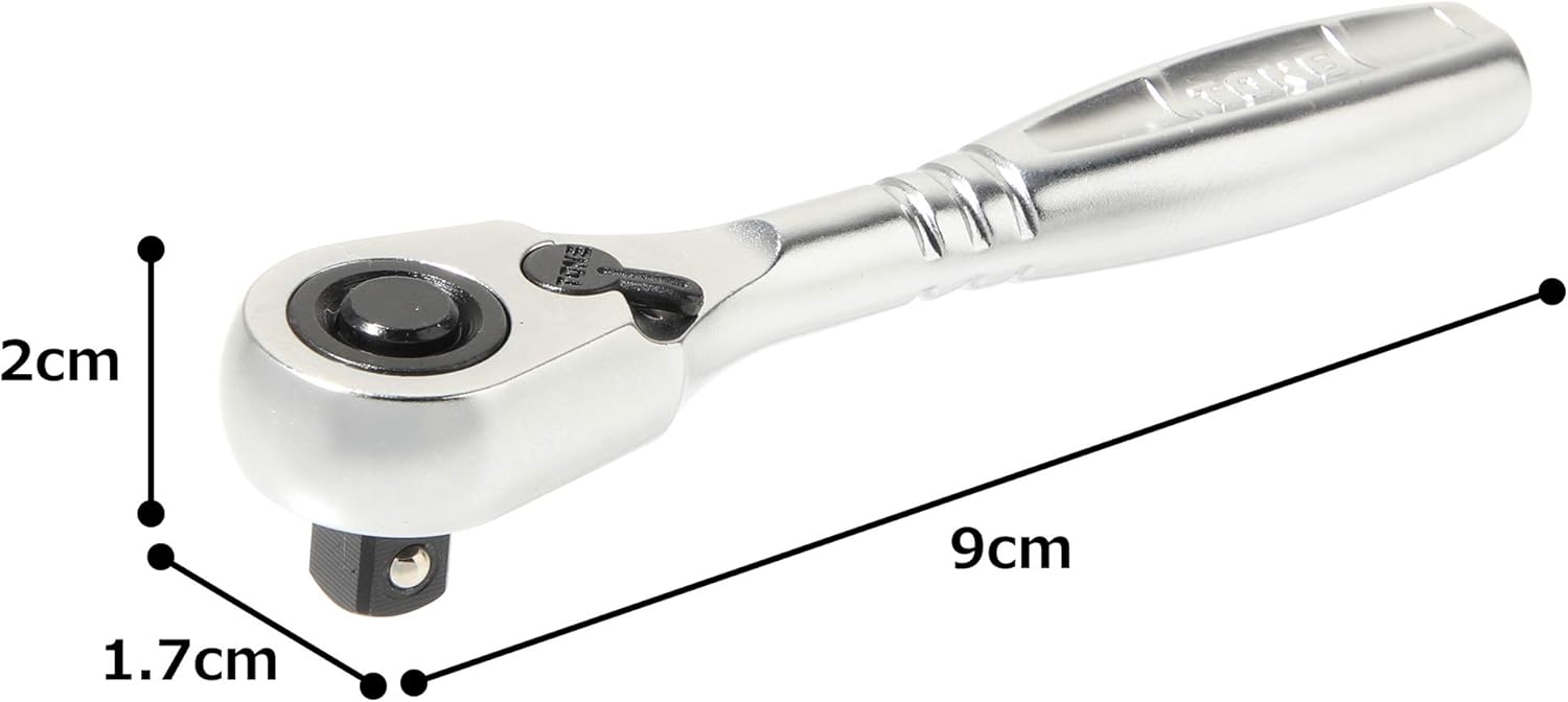 TONE Short Ratchet Handle (Socket Hold Type) RH2HS 1/4" Inch Drive