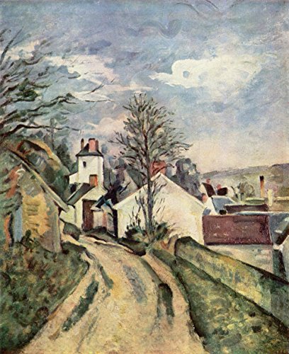 Paul Cézanne Path Into Town tableau encadré sans reflets gênants - 2