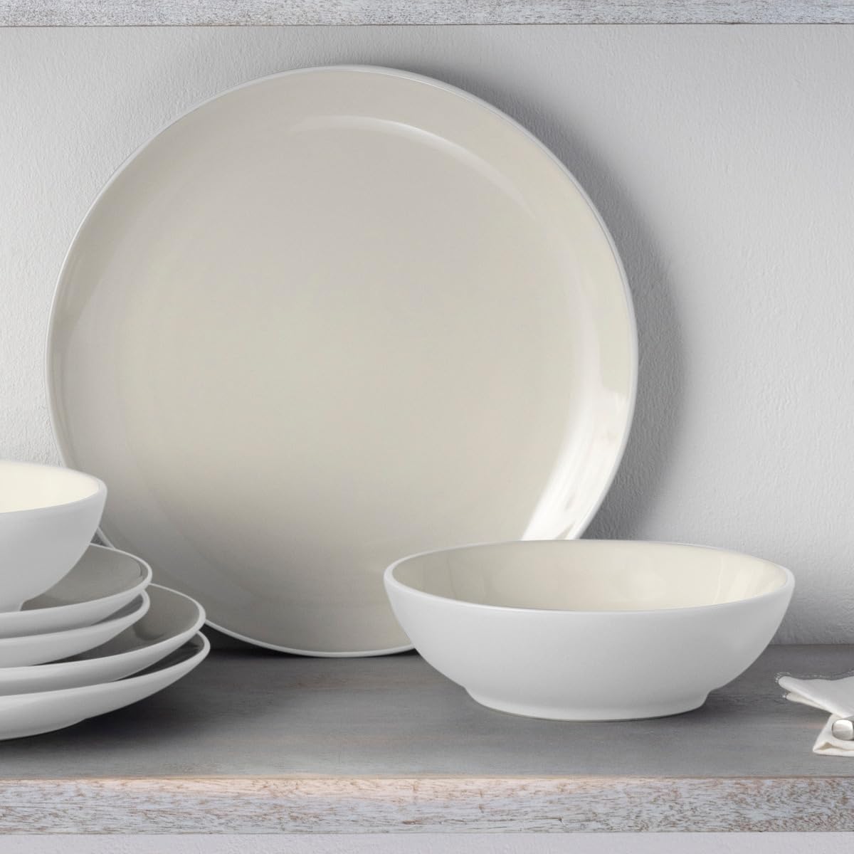 Noritake Colorwave White 4-Piece Coupe Place Setting, Service for 1