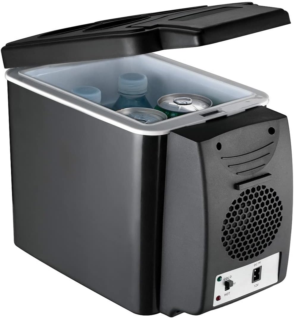 Mini Fridge 6L Mini Car Fridge Cooler Warmer 2 in 1 Multi-function 12V Travel Refrigerator Portable Electric Icebox Cooler Box Freezer (Color Name : 12V)