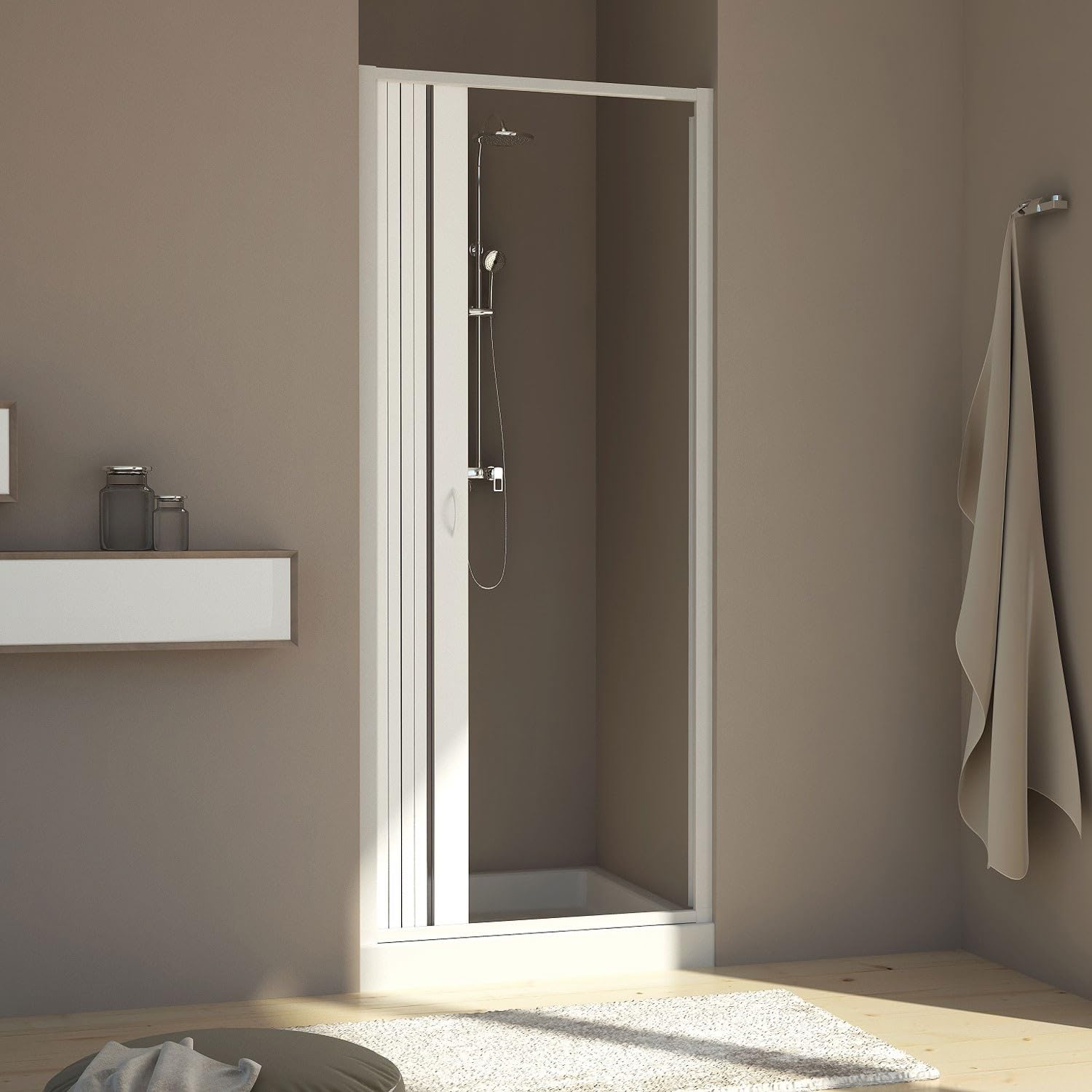 Porta Doccia 60CM H185 PVC mod. Aura Laterale
