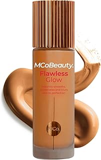 MCoBeauty Flawless Glow Luminous Skin Filter - 6.5 Natural Honey - 4-in-1 Luminous Primer, Foundation Booster & Liquid Highlighter with Squalane - Radiant Glow Complexion Perfector Face Makeup