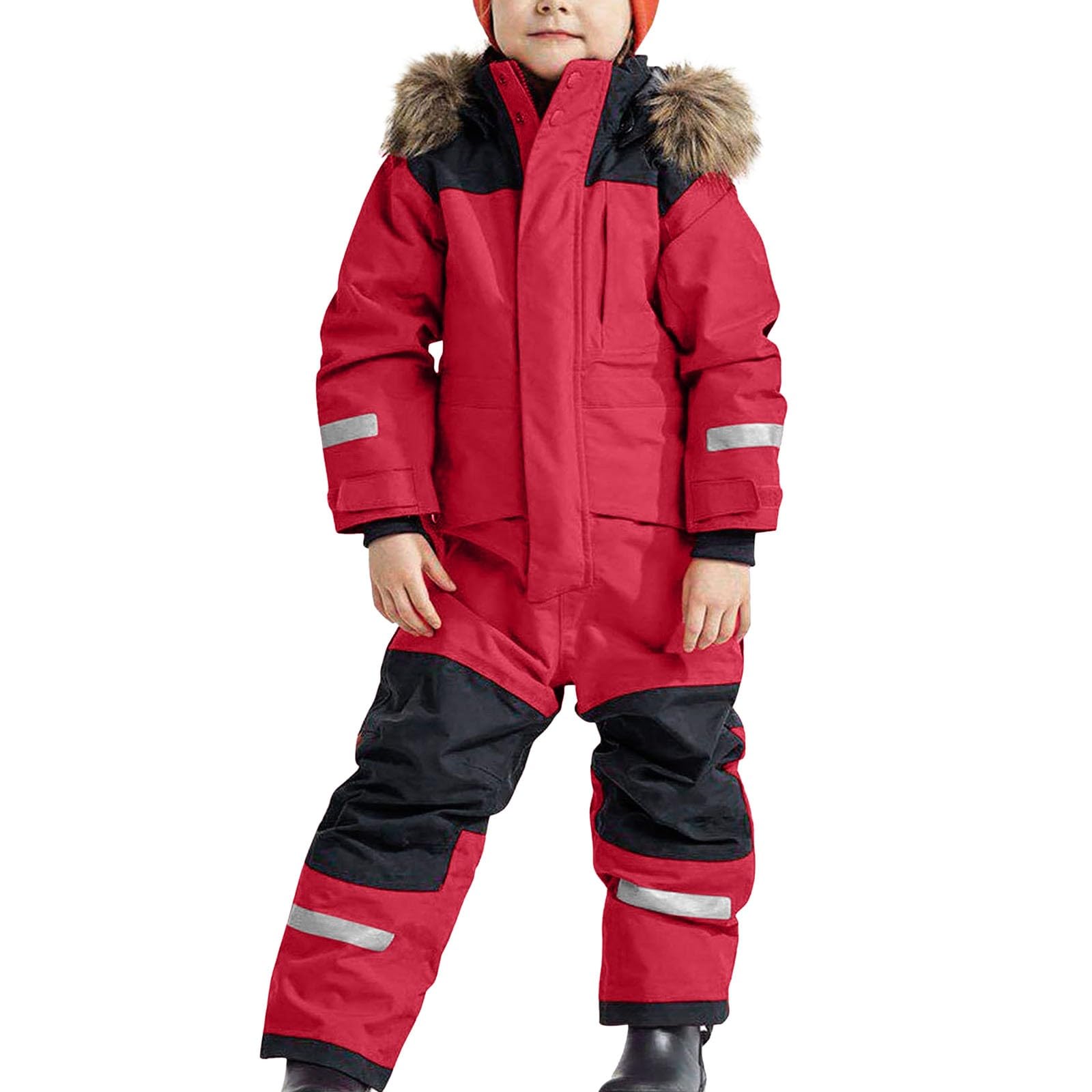 Generico Tuta da Neve Intera per Bambini,Tuta Termica da Sci Bambine e Ragazze,Tute Complete da Neve Calda,Tuta sci Antivento e Impermeabile Bambino,Completo Bambino Invernale Snowsuit