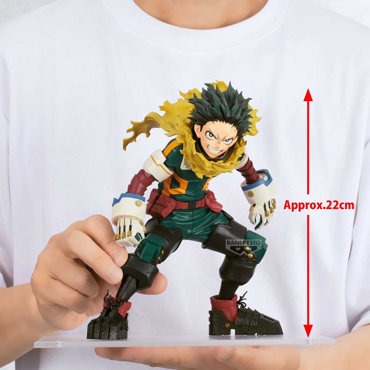 Banpresto Figurka akcji Midoriya Izuku My Hero Academia - Grandista 22 cm - BP30047P wielokolorowa - Figurka kolekcjonerska - Idealna dla fanów anime