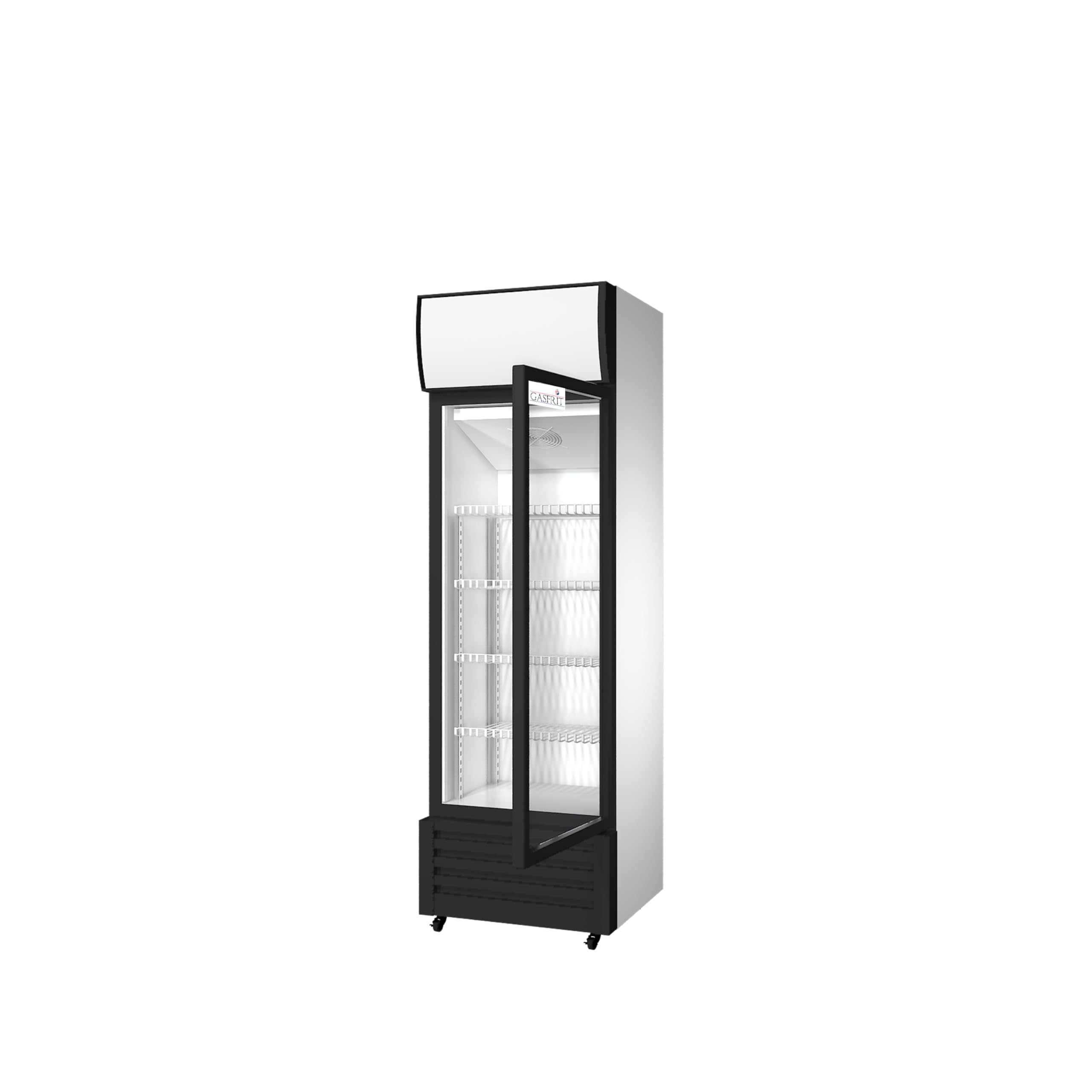 Armario Expositor Refrigerado 400 L Clase B | 1 Puerta | Ventilado | +0/+8 °C | LED | Acero Inoxidable | Hostelería Profesional