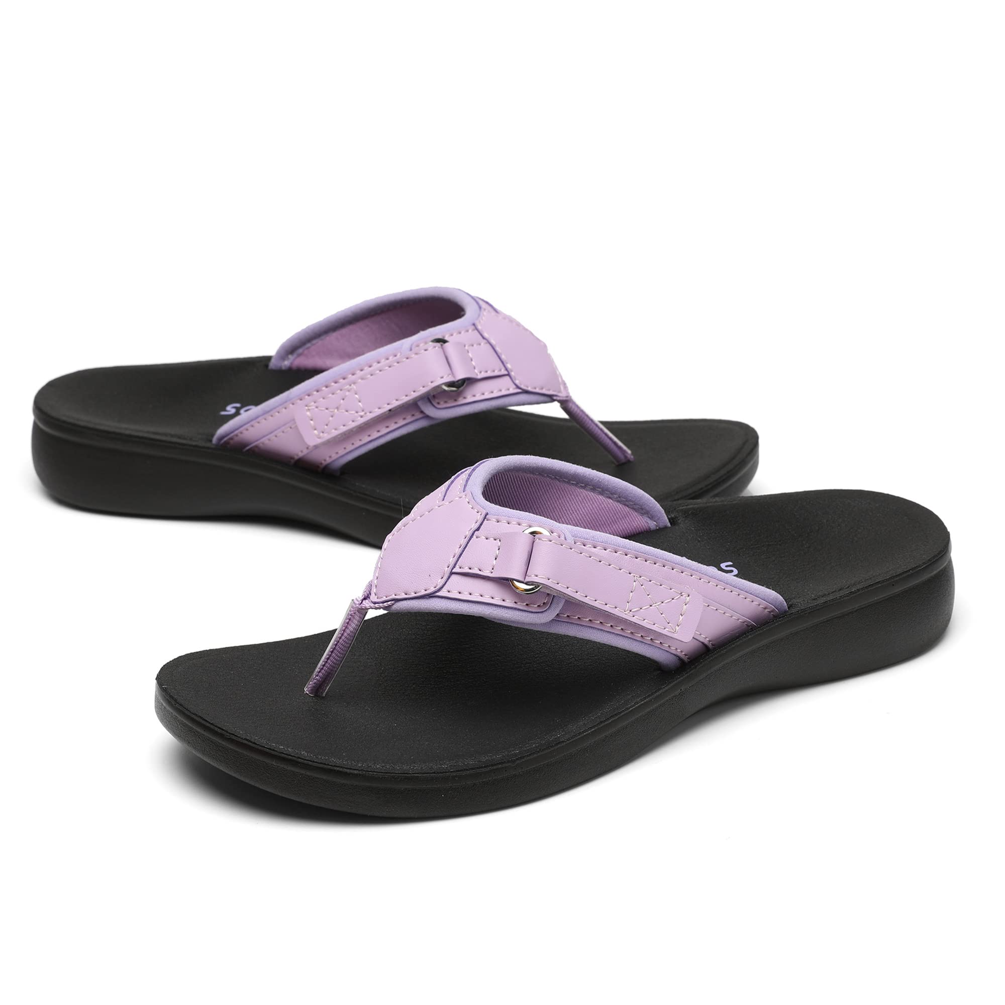SOLLBEAM Women's Orthotic Flip Flop Sandals