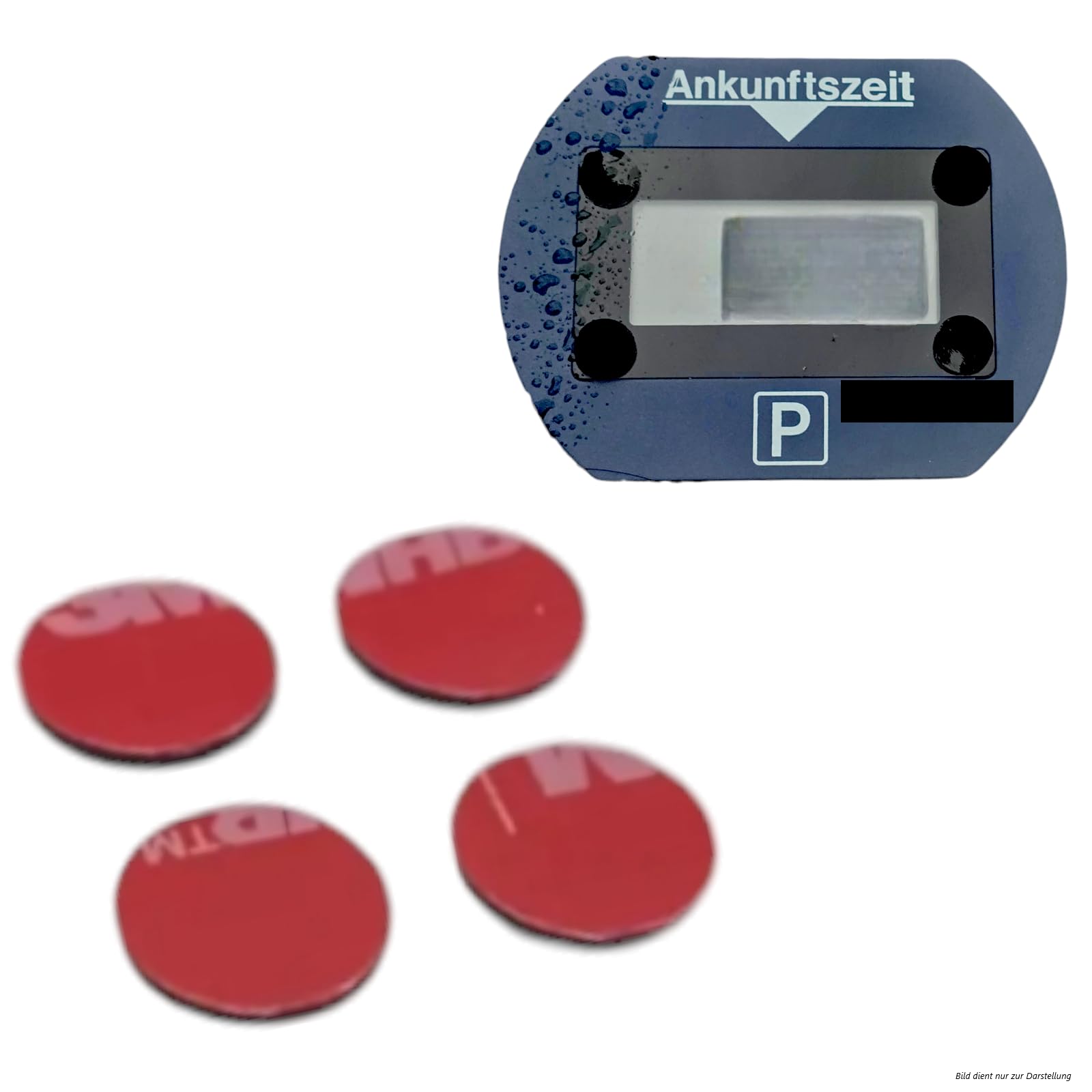 Ersatz Klebepads kompatibel mit Elektrische Parkscheibe Park Lite Parkuhr Klebepads 4 Stück