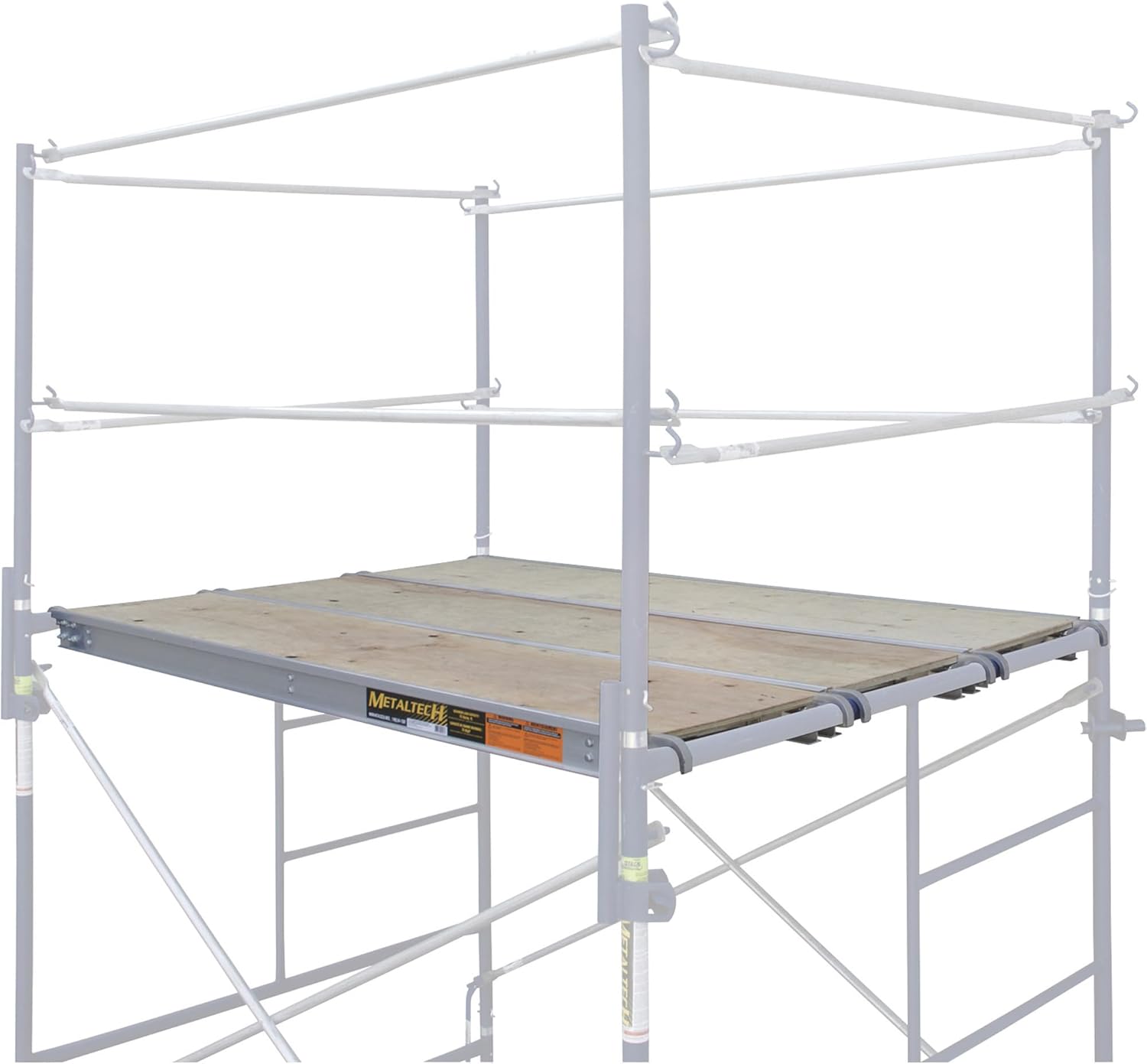 Metaltech M-MPP1019 10 ft Aluminum Platform with Plywood Deck, 10' x 19"