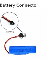 Vista 3 de Paquete de 2 baterías recargables de iones de litio de 3.7 V 600 mAh con cable de carga USB para doble cara giratoria volteando monstruo anfibio E35