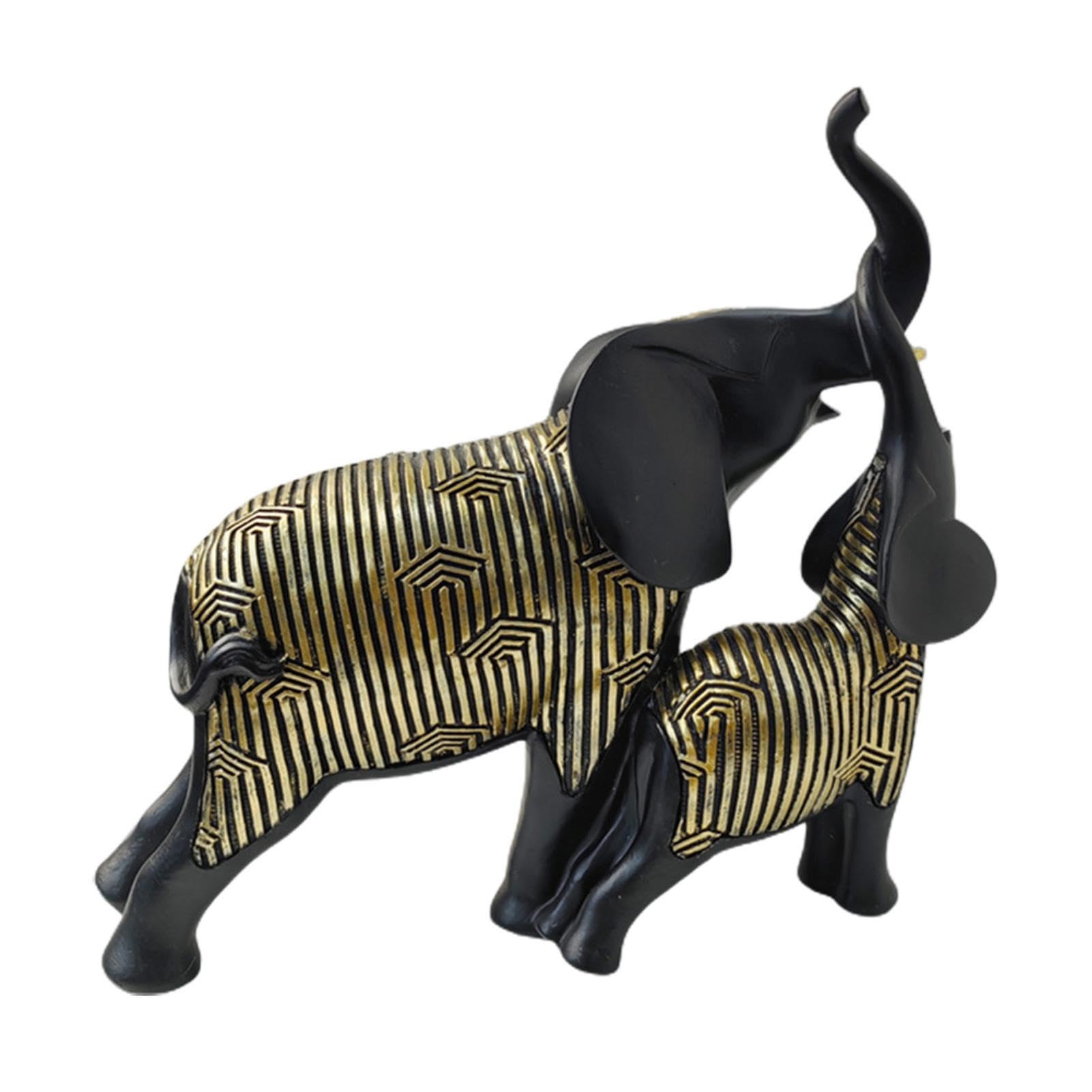 木製象と子象の置物 楽天市場】【 動物 オブジェ 赤ちゃん 象 】 樹脂 1頭 ゾウ