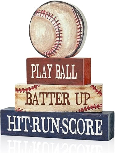 Miniatura 15 de Smile 6 Piezas Decoración de Interior de Navidad, Letreros de Madera Decoración de Mesa, Believe Merry Bright Árboles de Navidad, Ornamentos de