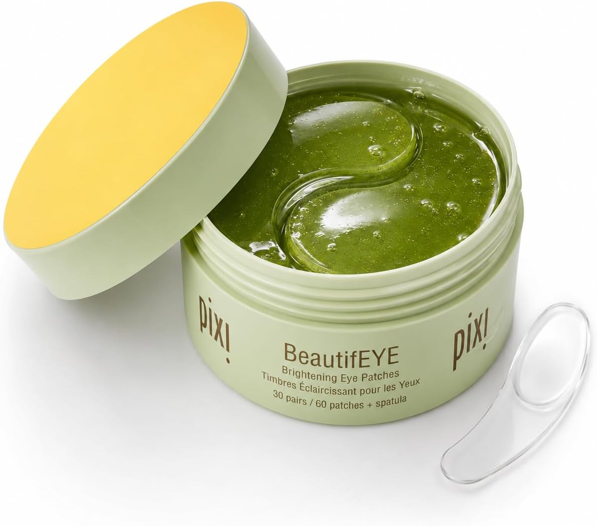 Pixi BeautifEYE Hydrogel Under-Eye Patches | Brightening Eye Patches For Dark Circles | Treat Uneven Under Eyes + Dullness | Vit C, Niacinamide | 60 Patches