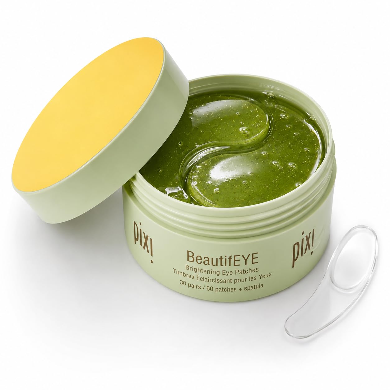 Pixi Beauty BeautifEYE Eye Patches | Parches Ojos Bolsas y Ojeras con Vitamina C, Licorine y Ginseng | Contorno de Ojos Parches de Hidrogel Iluminadores y Energizantes | 30 Pares (60 Unidades)