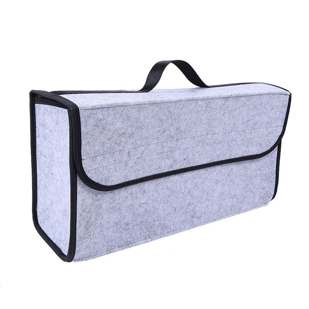 Bolsa Maletero Coche de Fieltro para Maserati Ghibli GranTurismo Levante Quattroporte, Organizador Antideslizante Coche Caja de Almacenamiento Plegable Accesorios,F