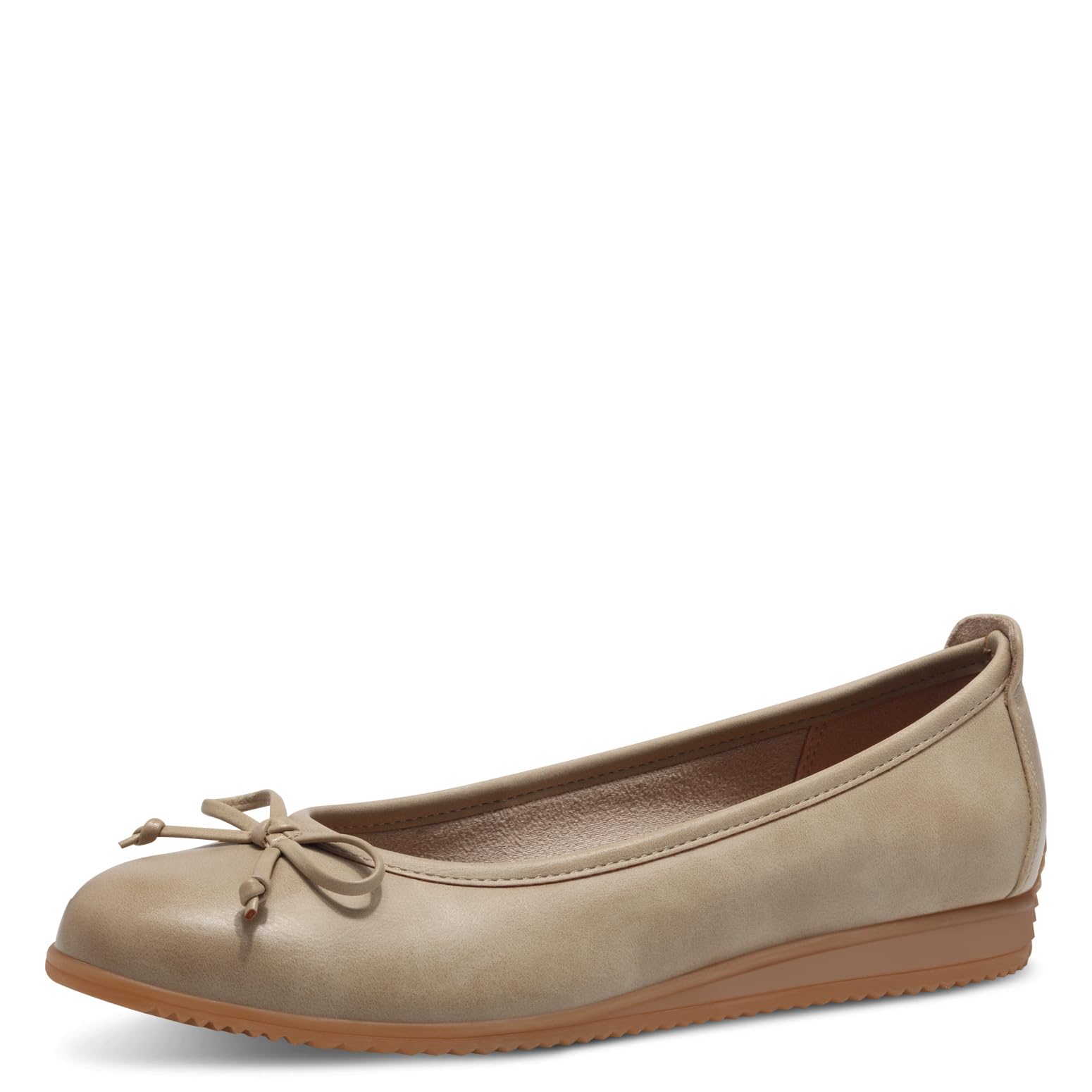 MARCO TOZZI Women's 2-22120-44 Ballet Flats, Dune, 38 EU, Dune, 6 UK